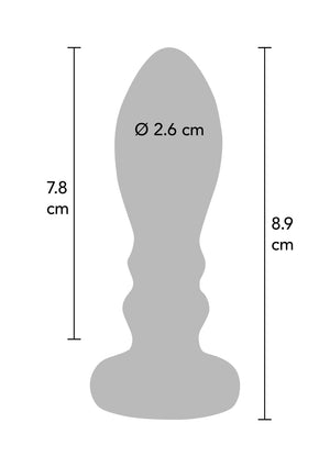 Jouet anal ToyJoy The Slider Vibrating Plug Medium