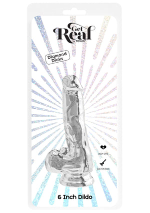 Dildo ToyJoy Clear Dildo TPE 16 cm