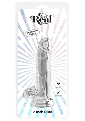 Dildo ToyJoy Clear Dildo TPE 18 cm
