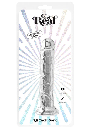 Dildo ToyJoy Clear Dong TPE 19 cm