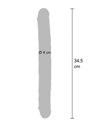 Dildo ToyJoy Clear Double Dong TPE 34.5 cm