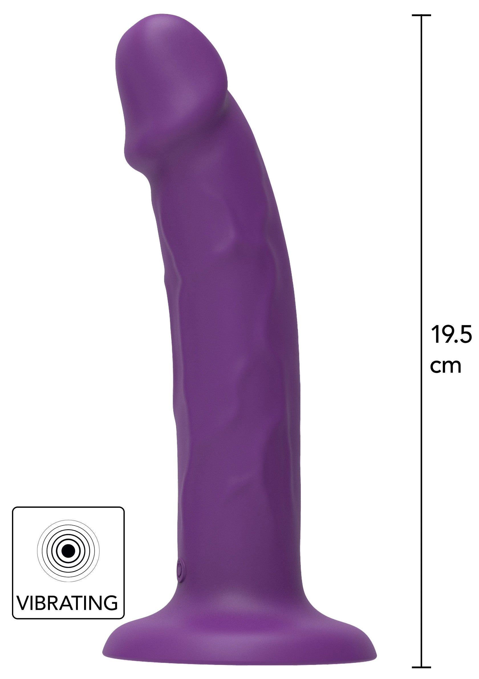 Dildo ToyJoy Harness Dong Vibrating Silicone 19.5 cm