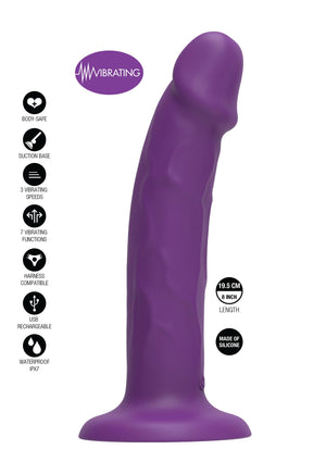 Dildo ToyJoy Harness Dong Vibrating Silicone 19.5 cm