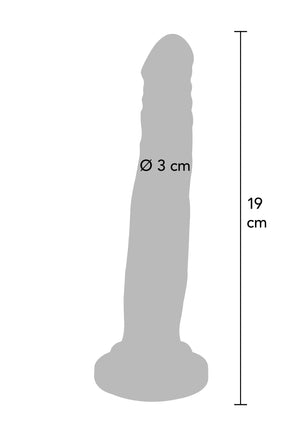 Dildo ToyJoy Dual Density Dong TPE 19 cm