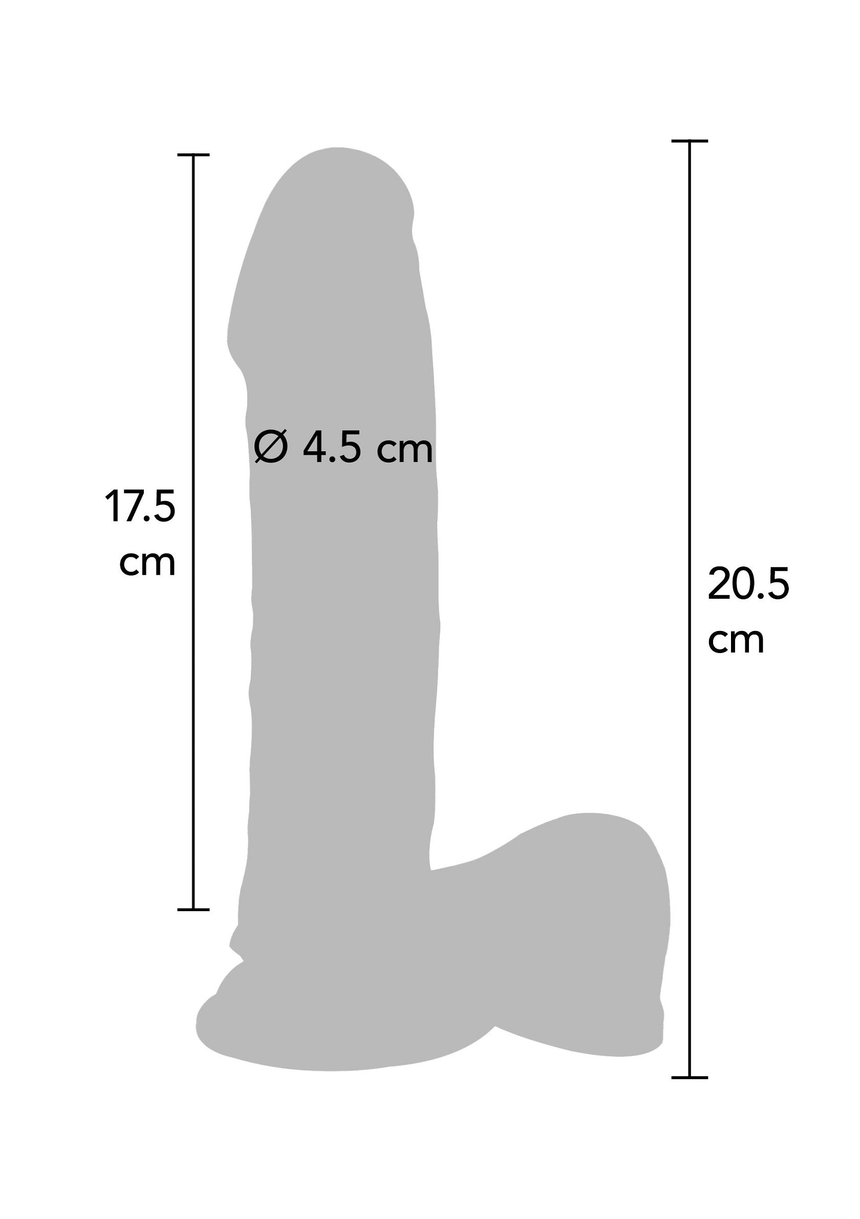 Dildo ToyJoy Dual Density Dildo TPE 20 cm
