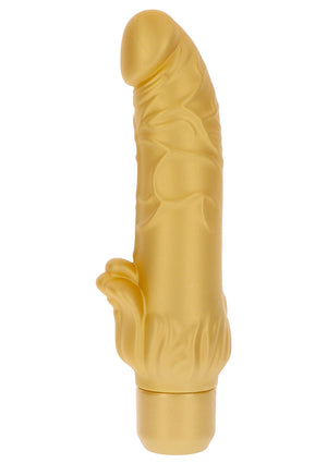 Dildo ToyJoy Gold Dicker Stim Vibrator 22 cm