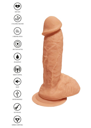 Dildo ToyJoy Naked Vibrating Dildo Silicone 17 cm
