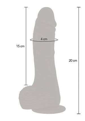 Dildo ToyJoy Naked Rotating Dildo Silicone 21 cm