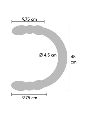 Dildo ToyJoy Double Digger Dong 45 cm