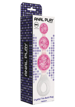 Jouet anal ToyJoy Crystal Trio Butt Plug Medium