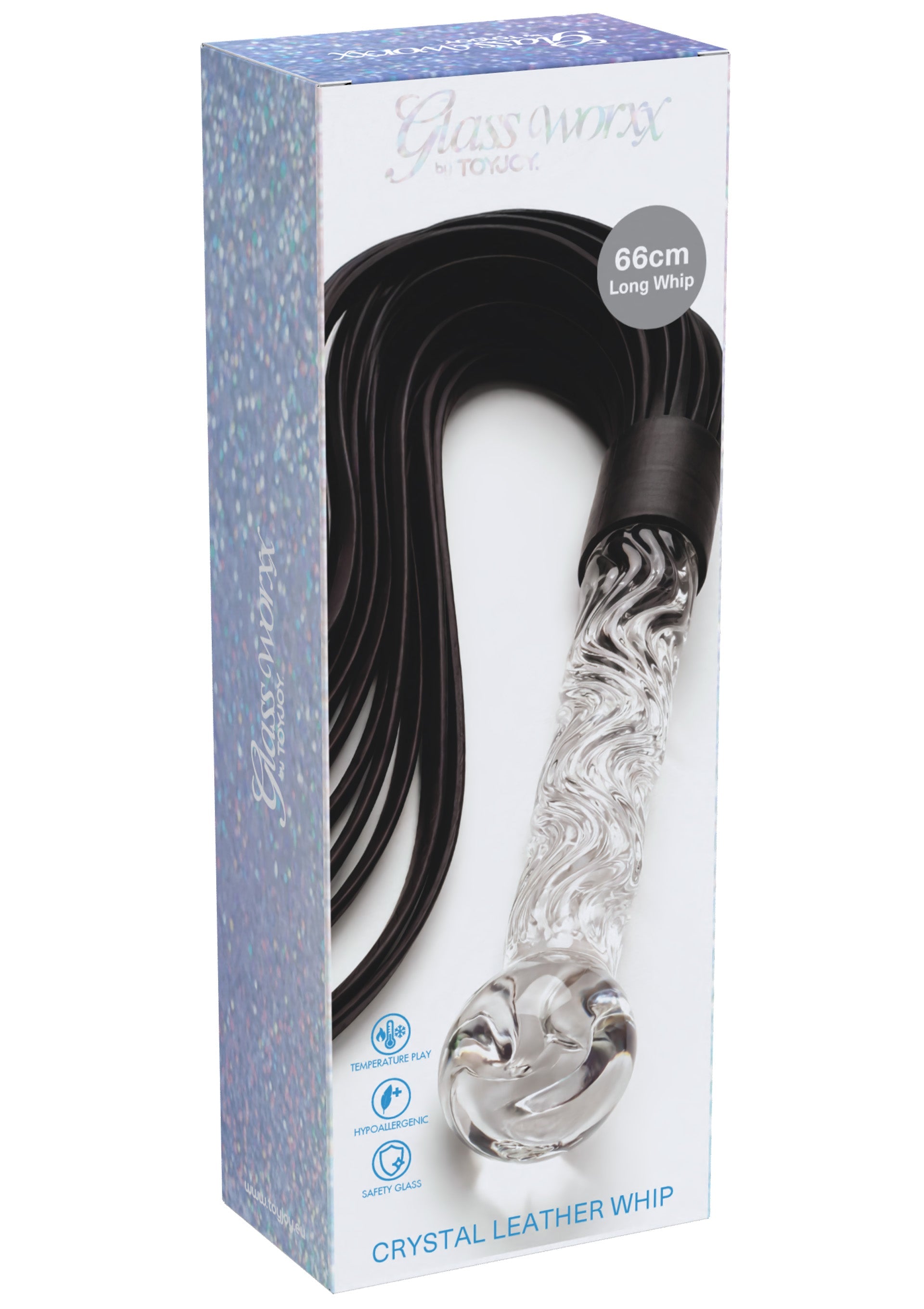 Accessoire BDSM ToyJoy Crystal Leather Whip