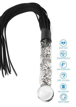 Accessoire BDSM ToyJoy Crystal Leather Whip
