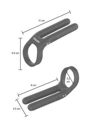 Performance masculine ToyJoy Fushion Vibrating Couple Ring