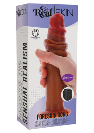 Dildo ToyJoy Foreskin Dong Vibrating Silicone 24 cm