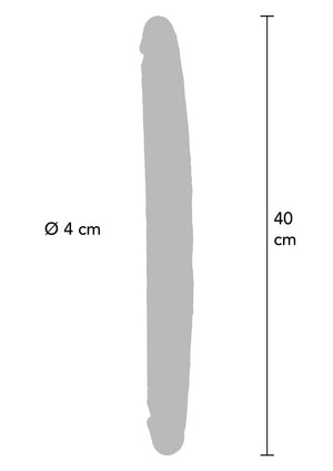 Dildo ToyJoy Foreskin Double Dong Silicone 40 cm