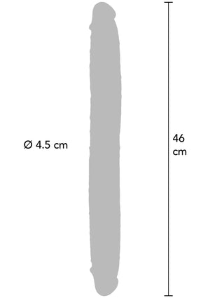 Dildo ToyJoy Foreskin Double Dong Silicone 46 cm