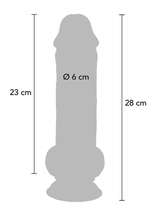 Dildo ToyJoy Deluxe Dual Density Thick Dildo TPE 28 cm