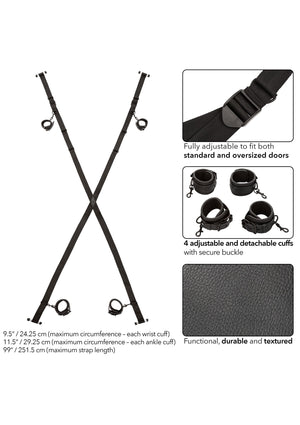 Accessoire BDSM CalExotics Nocturnal Over The Door Cross