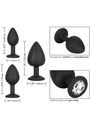 Jouet anal CalExotics Silicone Gem Anal Kit