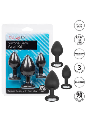 Jouet anal CalExotics Silicone Gem Anal Kit