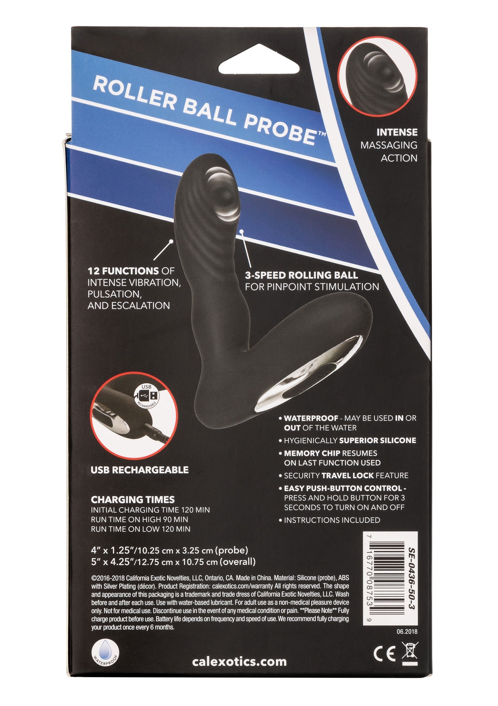 Jouet anal CalExotics Eclipse Roller Ball Probe