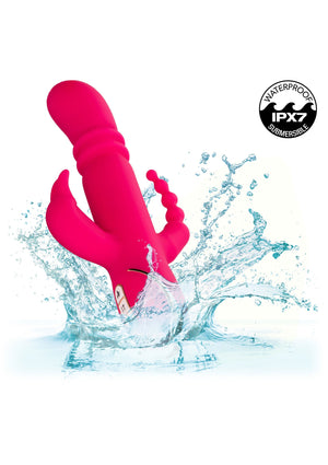 Vibromasseur CalExotics Heated Silicone Triple Rabbit