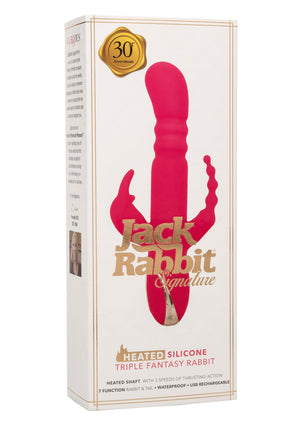 Vibromasseur CalExotics Heated Silicone Triple Rabbit