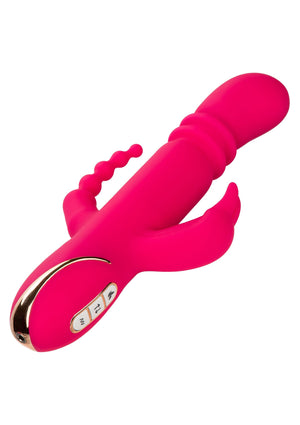 Vibromasseur CalExotics Heated Silicone Triple Rabbit