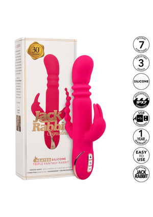 Vibromasseur CalExotics Heated Silicone Triple Rabbit