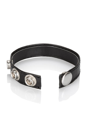 Performance masculine CalExotics Leather 3-Snap Ring