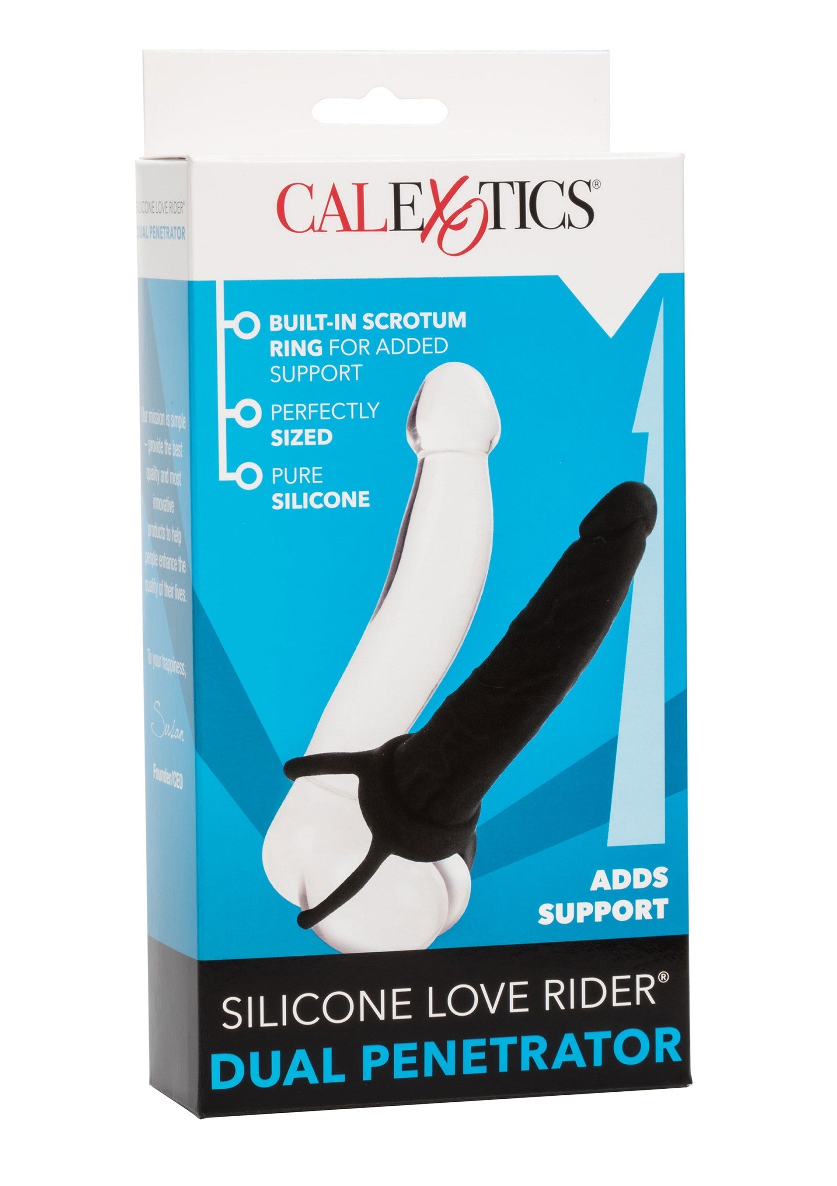 Gode-ceinture CalExotics Silicone Dual Penetrator