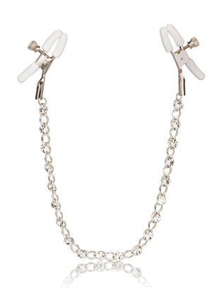 Accessoire BDSM CalExotics Crystal Chain Nipple Clamps