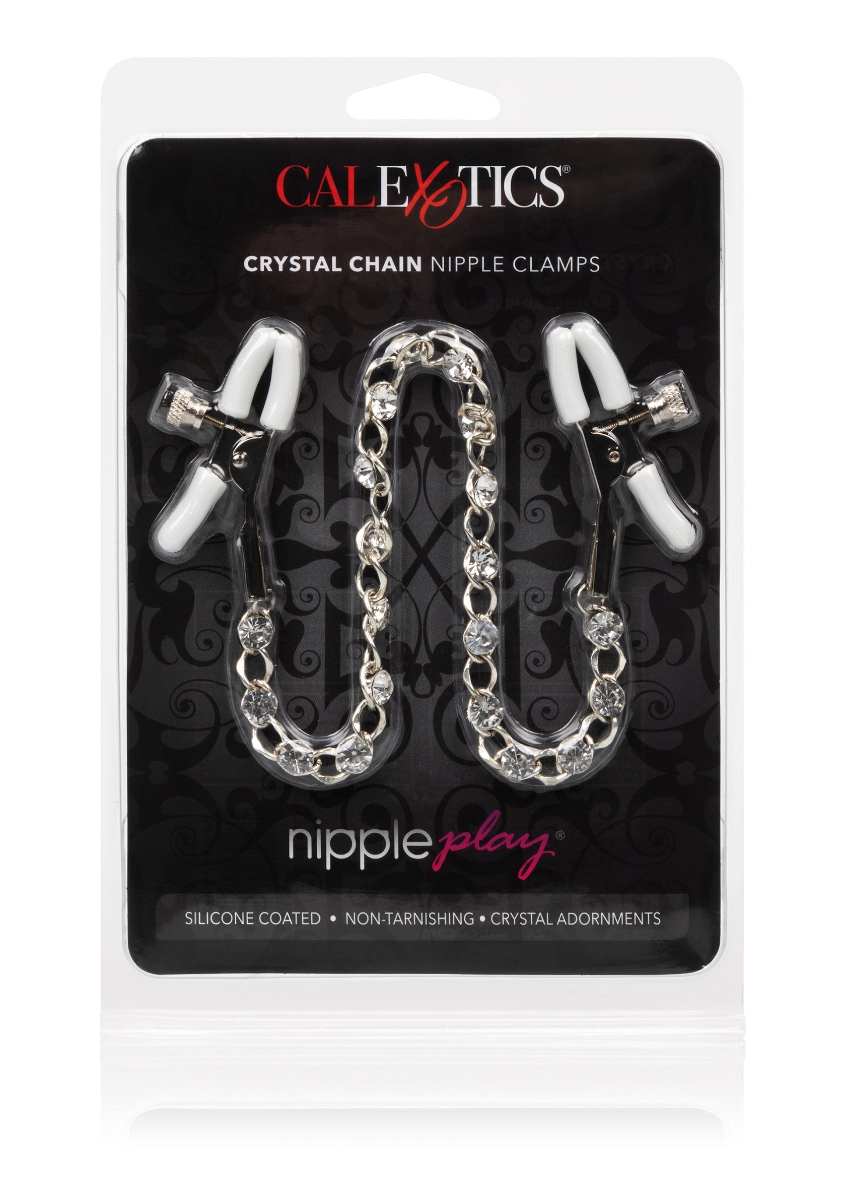 Accessoire BDSM CalExotics Crystal Chain Nipple Clamps