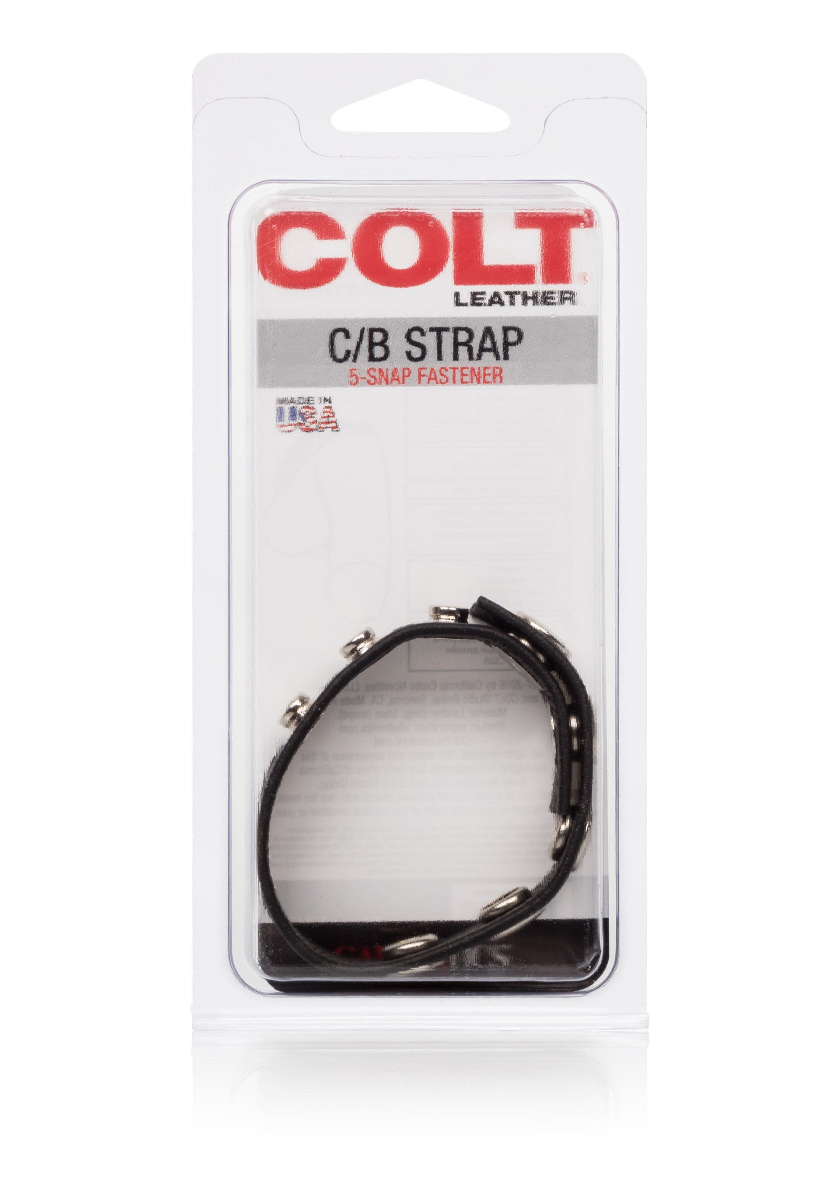 Performance masculine CalExotics COLT Leather C/B Strap 5-snap