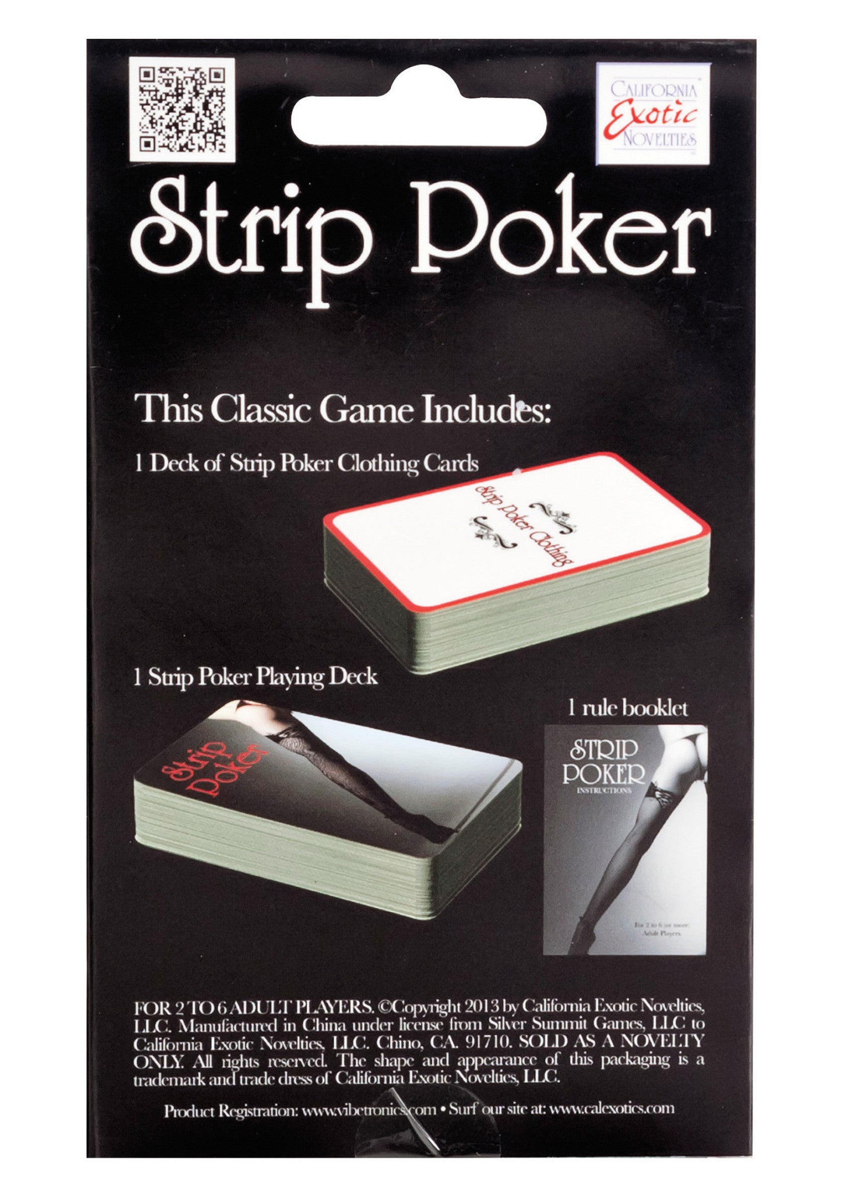 Jeu coquin CalExotics Strip Poker Games