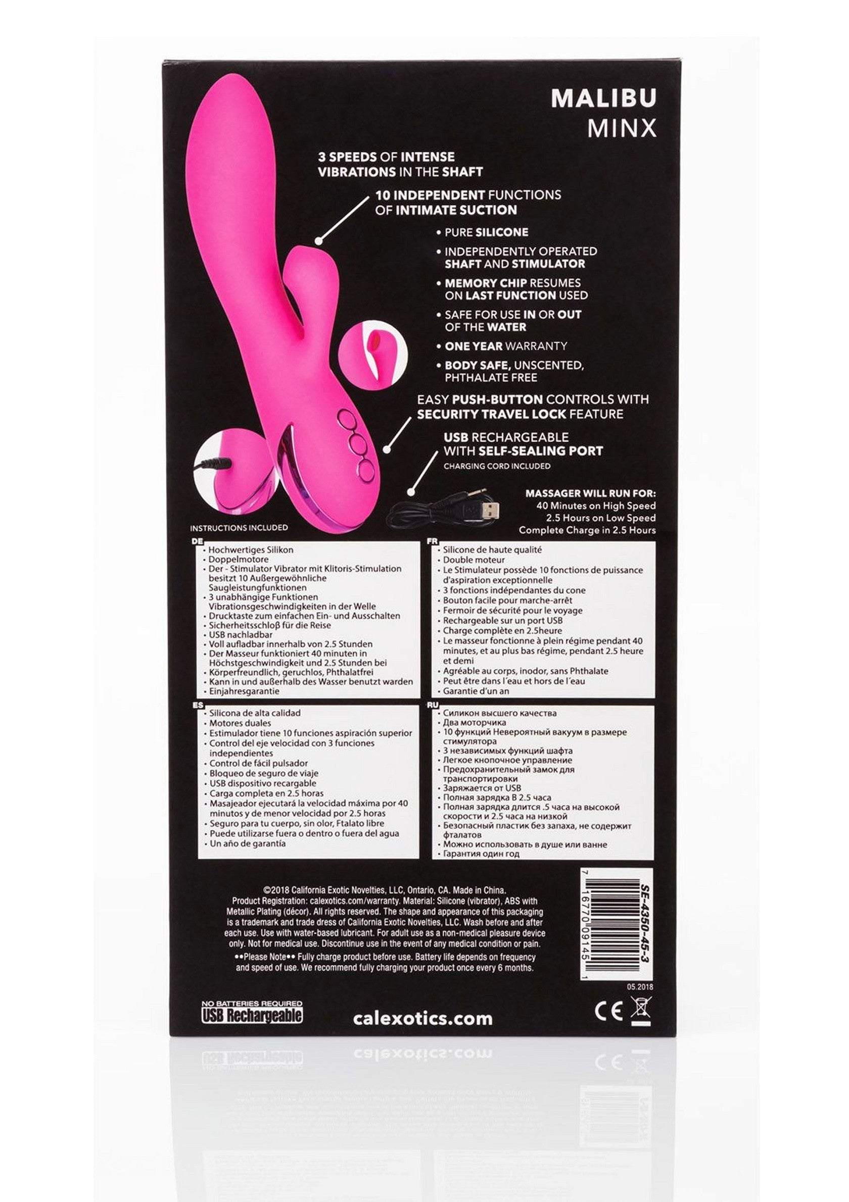 Vibromasseur CalExotics Malibu Minx