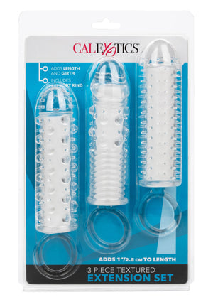 Performance masculine CalExotics Textured Extension Set 3 pcs