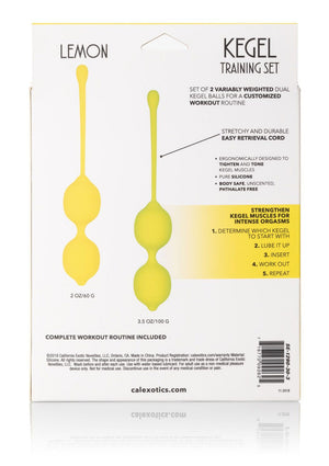 Boules de Geisha CalExotics Kegel Training Set Lemon