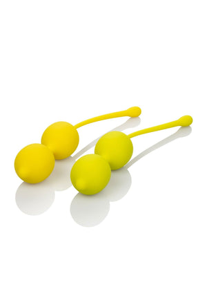 Boules de Geisha CalExotics Kegel Training Set Lemon