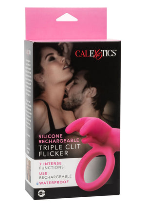 Performance masculine CalExotics Triple Clit Flicker Recharge