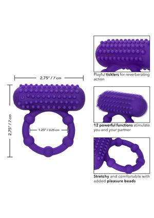 Performance masculine CalExotics 5 Bead Maximus Ring