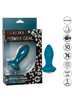 Jouet anal CalExotics Vibrating Petite Crystal Probe