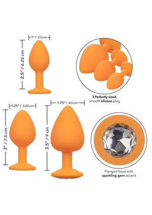Jouet anal CalExotics Cheeky Gems 3 pcs