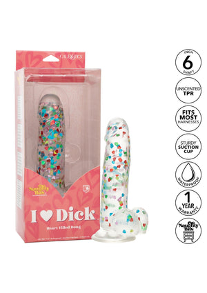 Dildo CalExotics I Love Dick Heart Filled Dong