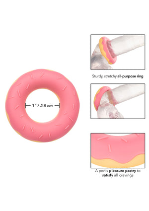 Performance masculine CalExotics Dickin Donuts Silicone CRing