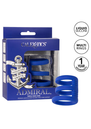 Performance masculine CalExotics Admiral Triple Cock Cage