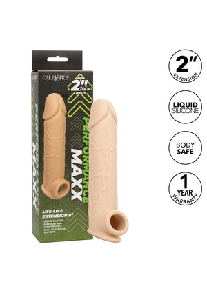 Performance masculine CalExotics Life-Like Extension 8 inch