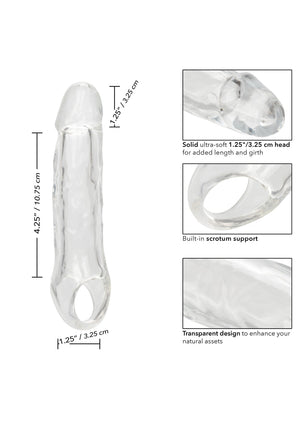 Performance masculine CalExotics Clear Extension 5.5 inch