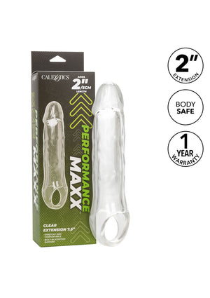 Performance masculine CalExotics Clear Extension 7.5 inch