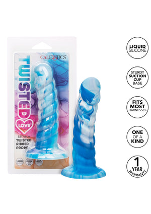 Gode-ceinture CalExotics Twisted Ribbed Probe